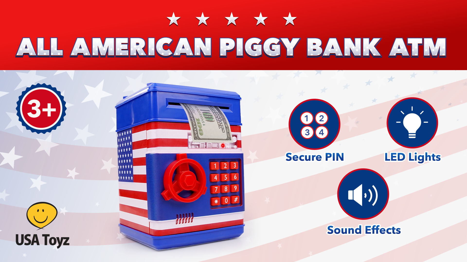 Amazon.com: USA Toyz All-American Electronic Piggy Bank for Kids